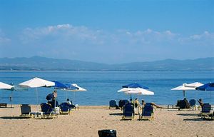 Across Potidea Golden Beach